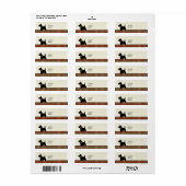 スコットランド犬スコッチプレイドクリスマスパーソナライズされた ラベル (フルシート)