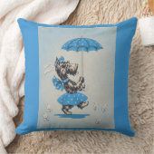 スコットランド犬運婦人の傘 クッション (ブランケット)