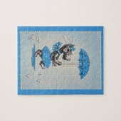 スコットランド犬運婦人の傘 ジグソーパズル (横)