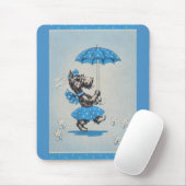 スコットランド犬運婦人の傘 マウスパッド (マウス)