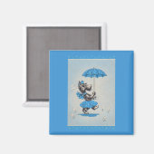 スコットランド犬運婦人の傘 マグネット (正面/裏面)