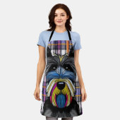 スコットランド犬 エプロン (着用した状態)