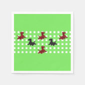 スコットランド犬 スタンダードカクテルナプキン (正面)