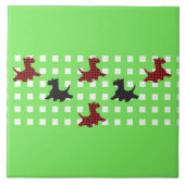 スコットランド犬 タイル (正面)