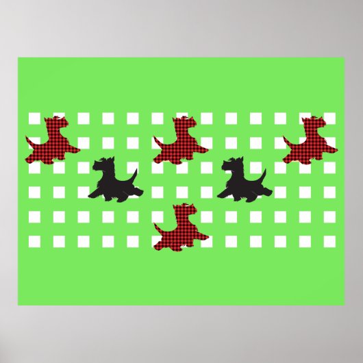 スコットランド犬 ポスター (正面)