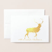 スコットランド独立クリスマス 箔カード (封筒付き正面)