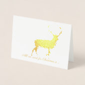 スコットランド独立クリスマス 箔カード (正面)