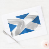 スコットランド独立国旗 長方形シール (封筒)