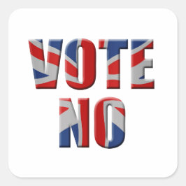 スコットランド独立国民投票 – 投票なし スクエアシール