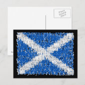 スコットランド独立：スコットランドYes国旗， ポストカード (正面/裏面)