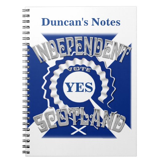 スコットランド独立 ノートブック (正面)