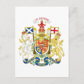 スコットランド王国統一されたの紋章 ポストカード (正面)