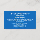 スコットランド王室の国旗とコート・オブ・アームズ 名刺 (裏面)