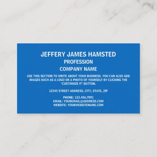 スコットランド王室の国旗とコート・オブ・アームズ 名刺 (裏面)