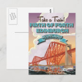 スコットランド第四橋旅行ポスター ポストカード (正面/裏面)