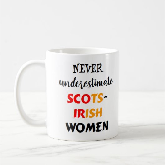スコットランド系アイルランド人女性 コーヒーマグ コーヒーマグカップ (左)