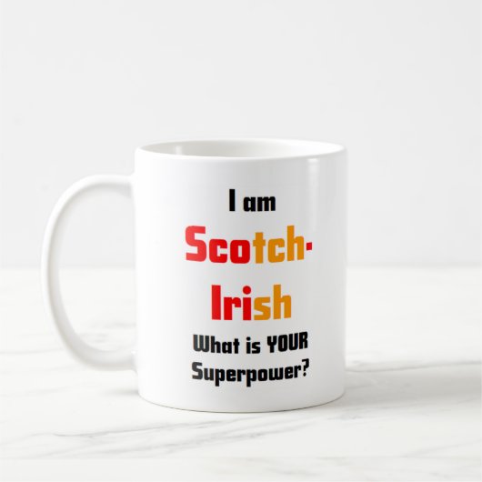 スコットランド系アイルランド人 コーヒーマグカップ (左)