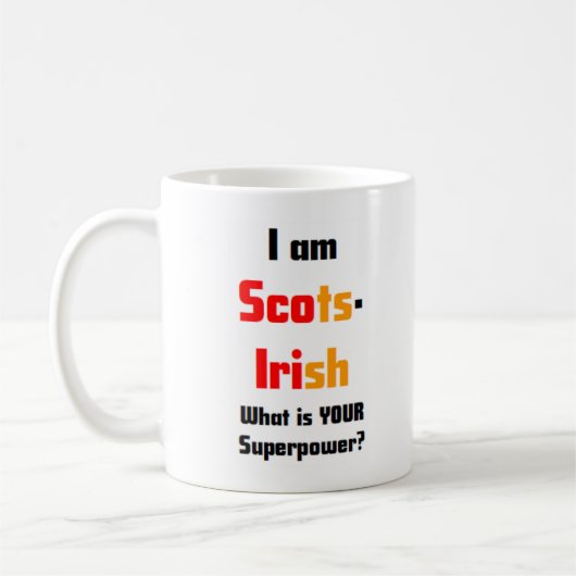 スコットランド系アイルランド人 コーヒーマグカップ (左)