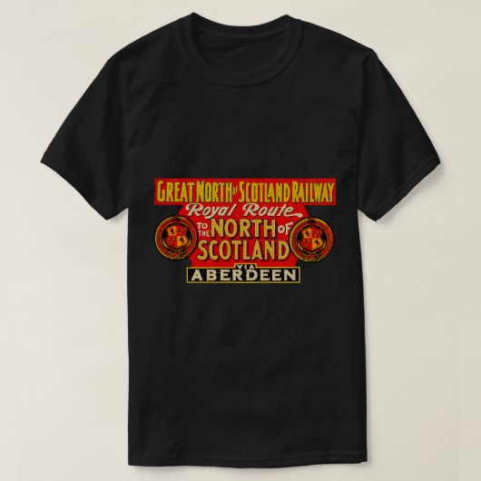 スコットランド素晴らし鉄道の伝説の北M Tシャツ (デザイン正面)