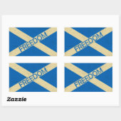 スコットランド自由州旗 長方形シール (シート)