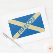 スコットランド自由州旗 長方形シール (封筒)