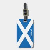 スコットランド荷物タグ、愛国的なスコットランド国旗 ラゲッジタグ (正面縦)