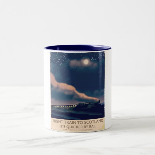 スコットランド行きの夜行列車 ツートーンマグカップ (中央)