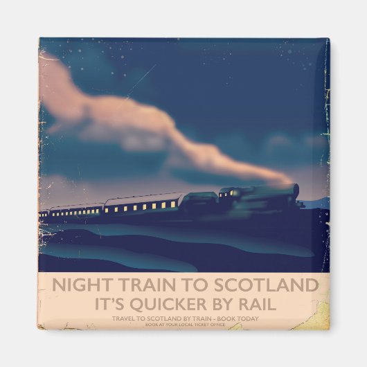 スコットランド行きの夜行列車 マグネット (正面)