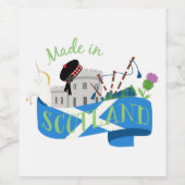 スコットランド製 ワインラベル (シングルラベル)