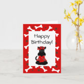 スコットランド誕生日カード カード (黄色い花)