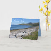 スコットランド誕生日、ウラプール、ロックブルームのショアズ カード (黄色い花)