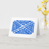 スコットランド語の俗語と言い回し カード (黄色い花)