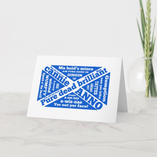 スコットランド語の俗語と言い回し カード (正面)