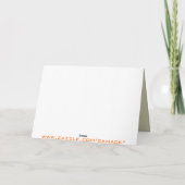 スコットランド賛美のハロウィン カード (裏面)