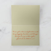 スコットランド賛美のハロウィン カード (内部)