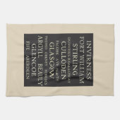 スコットランド都市 キッチンタオル (横)