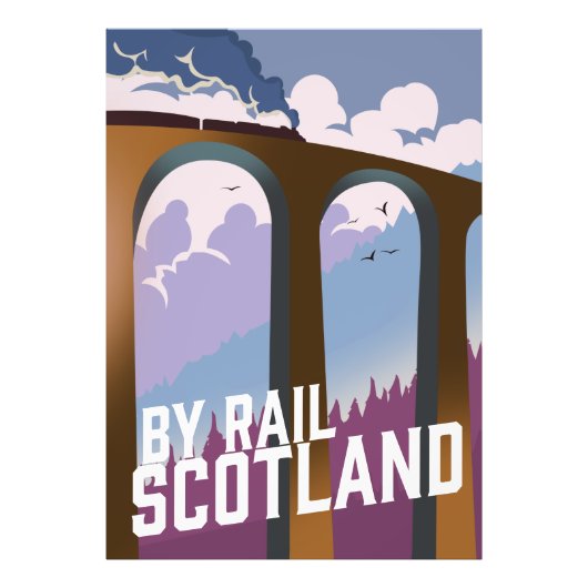 スコットランド鉄道の旅 フォトプリント            (正面)