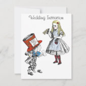スコットランド風アリス・イン・ワンダーランドのウェディング・招待状 招待状 (正面)