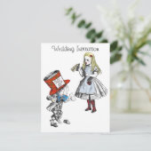 スコットランド風アリス・イン・ワンダーランドのウェディング・招待状 招待状 (スタンド正面)