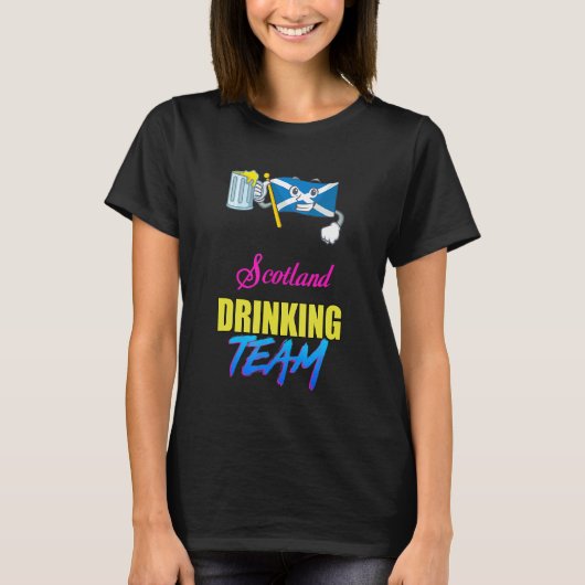 スコットランド飲みチーム皮肉 Tシャツ (正面)
