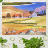 スコットランド高地のキッチンタオル キッチンタオル (折り畳み)