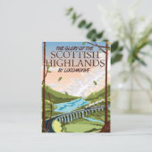 スコットランド高地の栄光 ポストカード (スタンド正面)