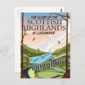 スコットランド高地の栄光 ポストカード (正面/裏面)