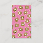 スコットランド高地の牛の赤ちゃんシャワーピンク エンクロージャーカード (裏面)