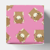 スコットランド高地の牛の赤ちゃんシャワーピンク フェイバーボックス (上部)