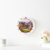 スコットランド高地の首都インバーネス&カテドラル ラウンド壁時計 (ホーム)