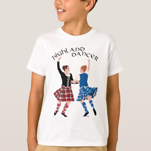 スコットランド高地ダンスリール Tシャツ (正面)