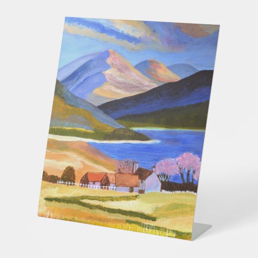 スコットランド高地ペデスタルスタンド 台座サイン (正面)