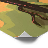 スコットランド高地ヴィンテージ旅行ポスター ポスター (角)