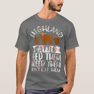 スコットランド高地牛の牛のブリーダーLonghorn Farm Tシャツ